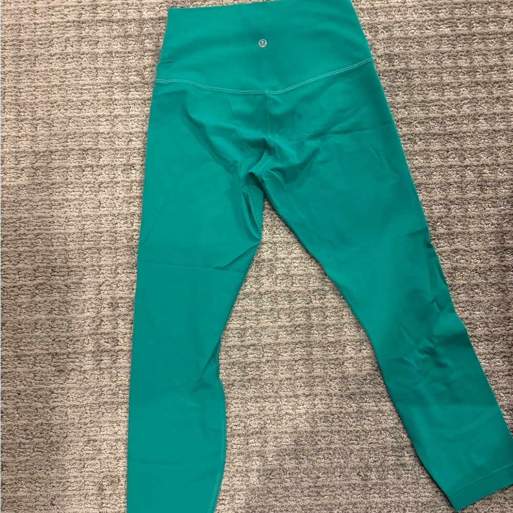 lululemon athletica Teal Green Leggings - High Waist Active Bottoms -